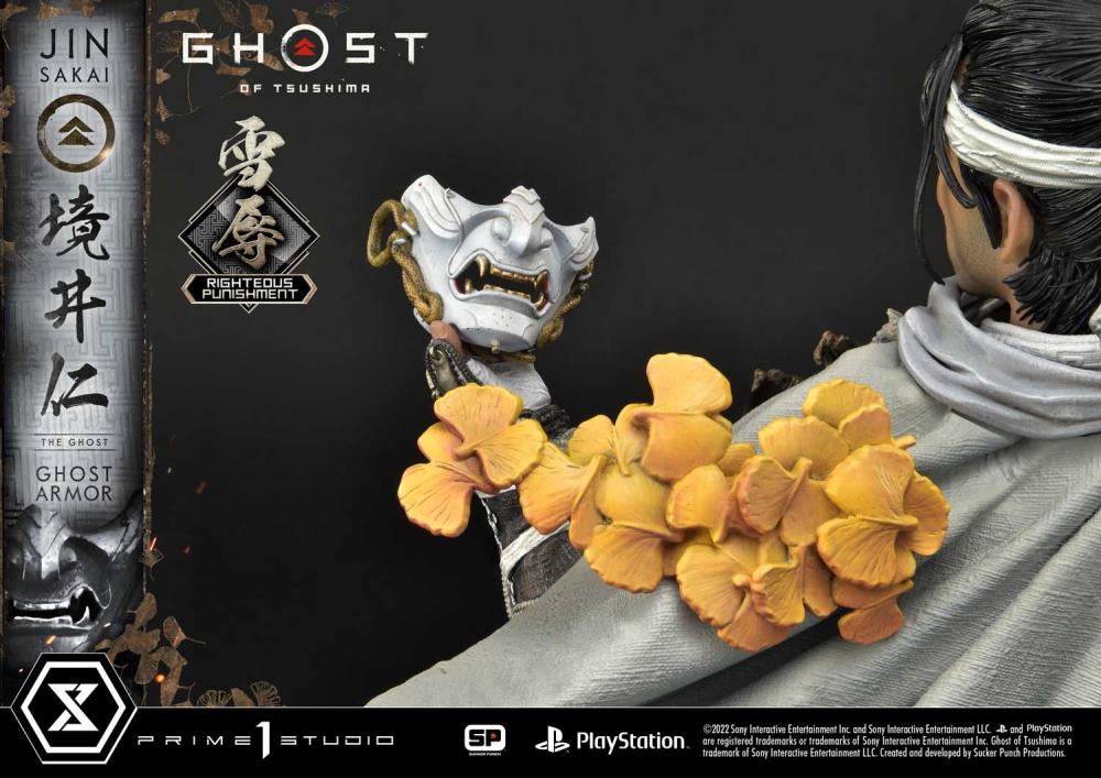 Ghost of Tsushima Ultimate Premium Masterline Jin Sakai (Righteous Punishment Ghost Armor) 1/4 Scale Limited Edition Statue Gallery Image 22