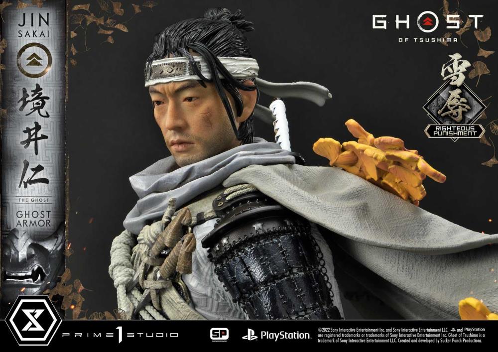 Ghost of Tsushima Ultimate Premium Masterline Jin Sakai (Righteous Punishment Ghost Armor) 1/4 Scale Limited Edition Statue Gallery Image 21