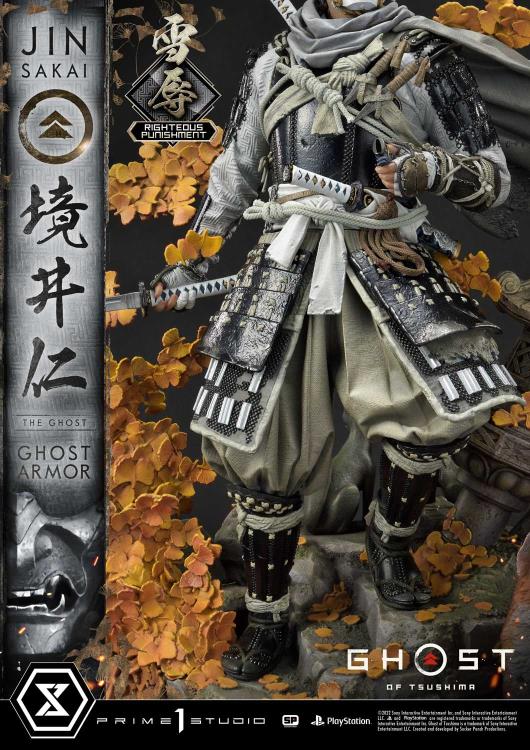 Ghost of Tsushima Ultimate Premium Masterline Jin Sakai (Righteous Punishment Ghost Armor) 1/4 Scale Limited Edition Statue Gallery Image 11