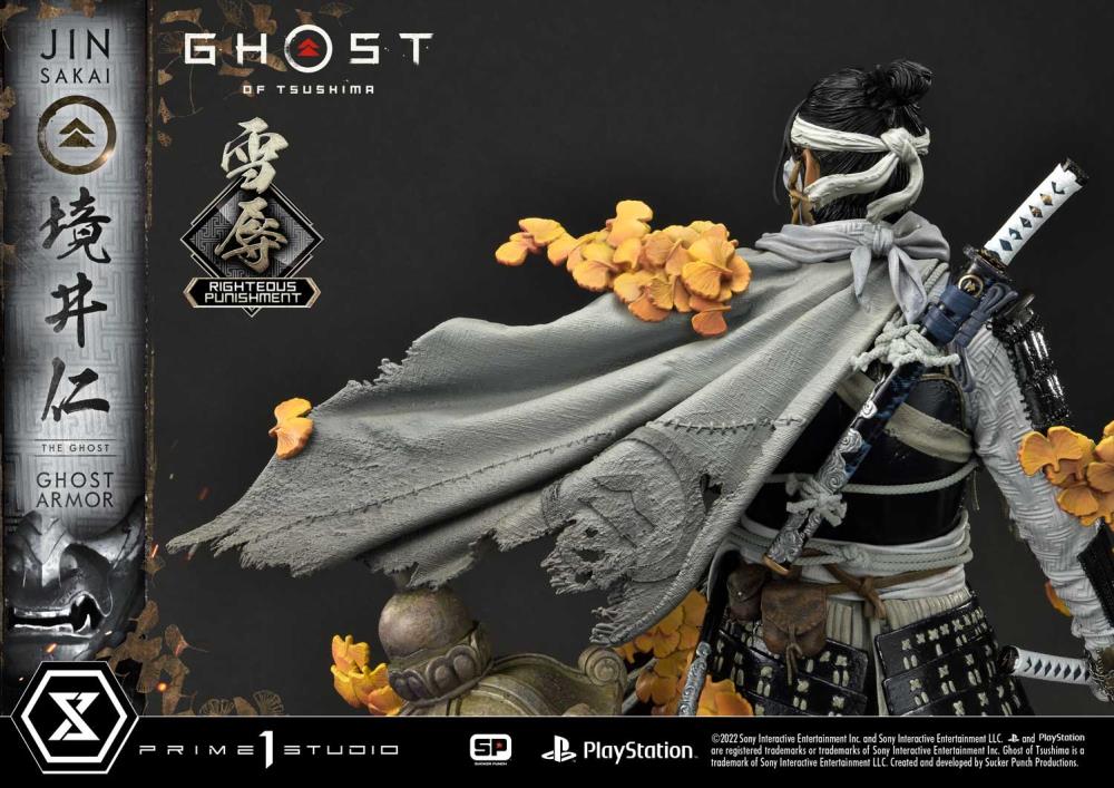 Ghost of Tsushima Ultimate Premium Masterline Jin Sakai (Righteous Punishment Ghost Armor) 1/4 Scale Limited Edition Statue Gallery Image 23
