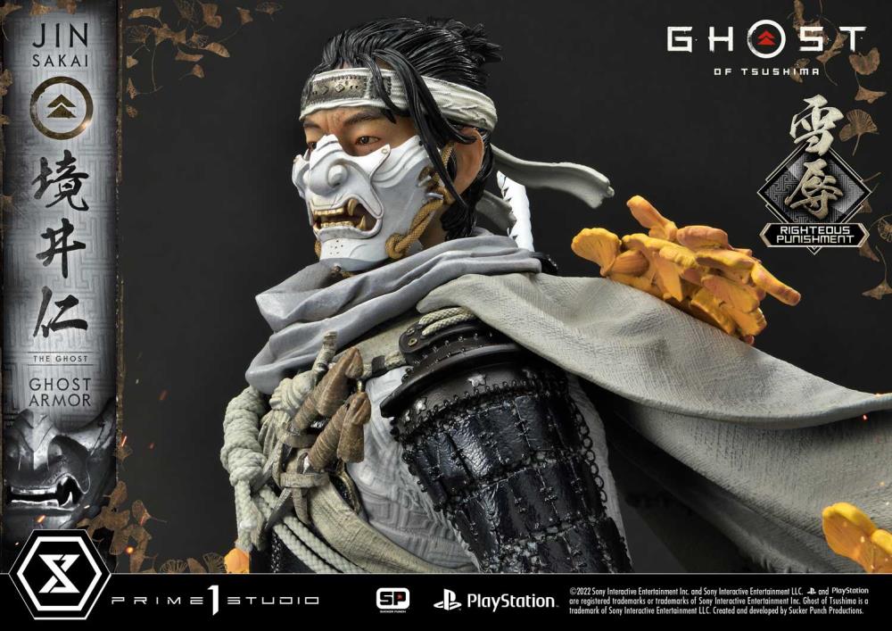 Ghost of Tsushima Ultimate Premium Masterline Jin Sakai (Righteous Punishment Ghost Armor) 1/4 Scale Limited Edition Statue Gallery Image 17
