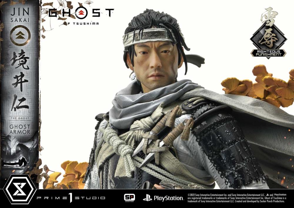 Ghost of Tsushima Ultimate Premium Masterline Jin Sakai (Righteous Punishment Ghost Armor) 1/4 Scale Limited Edition Statue Gallery Image 24