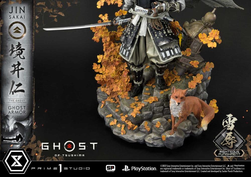 Ghost of Tsushima Ultimate Premium Masterline Jin Sakai (Righteous Punishment Ghost Armor) 1/4 Scale Limited Edition Statue Gallery Image 30