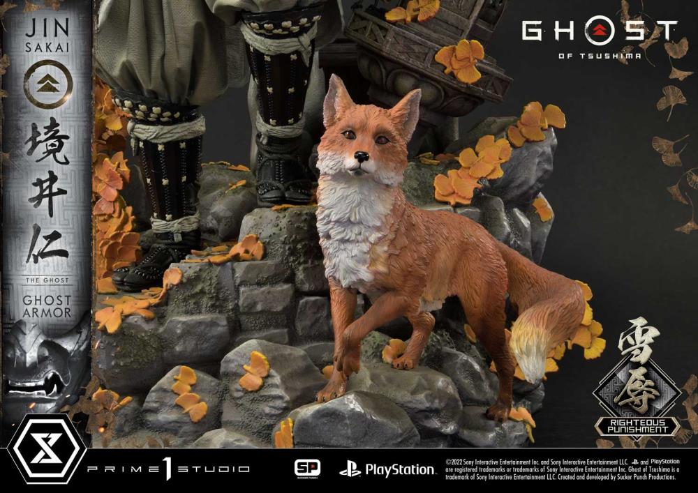 Ghost of Tsushima Ultimate Premium Masterline Jin Sakai (Righteous Punishment Ghost Armor) 1/4 Scale Limited Edition Statue Gallery Image 32