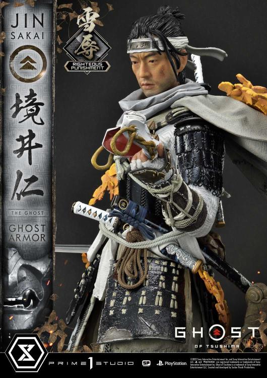 Ghost of Tsushima Ultimate Premium Masterline Jin Sakai (Righteous Punishment Ghost Armor) 1/4 Scale Limited Edition Statue Gallery Image 14