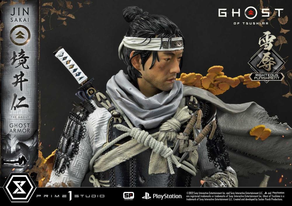 Ghost of Tsushima Ultimate Premium Masterline Jin Sakai (Righteous Punishment Ghost Armor) 1/4 Scale Limited Edition Statue Gallery Image 20