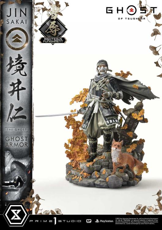 Ghost of Tsushima Ultimate Premium Masterline Jin Sakai (Righteous Punishment Ghost Armor) 1/4 Scale Limited Edition Statue Gallery Image 4