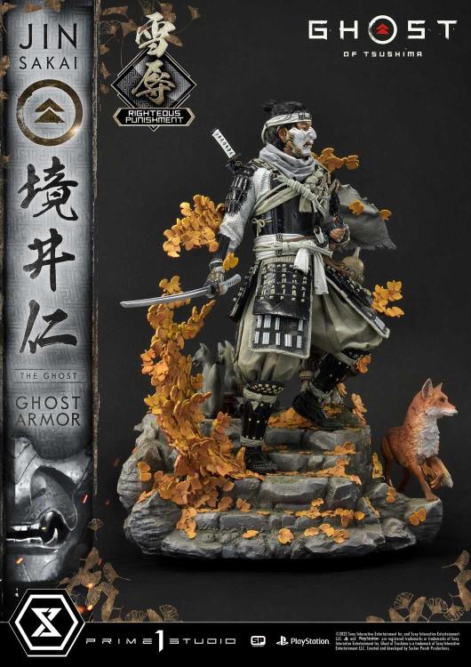 Ghost of Tsushima Ultimate Premium Masterline Jin Sakai (Righteous Punishment Ghost Armor) 1/4 Scale Limited Edition Statue Gallery Image 7