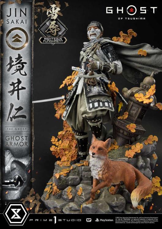 Ghost of Tsushima Ultimate Premium Masterline Jin Sakai (Righteous Punishment Ghost Armor) 1/4 Scale Limited Edition Statue Gallery Image 10