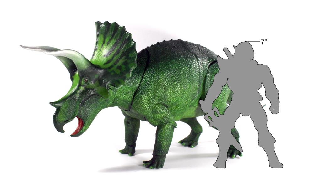 Beasts of the Mesozoic: Cyberzoic Series Triceratops horridus (Steelhorn) 1/18 Scale Limited Edition Figure Gallery Image 7