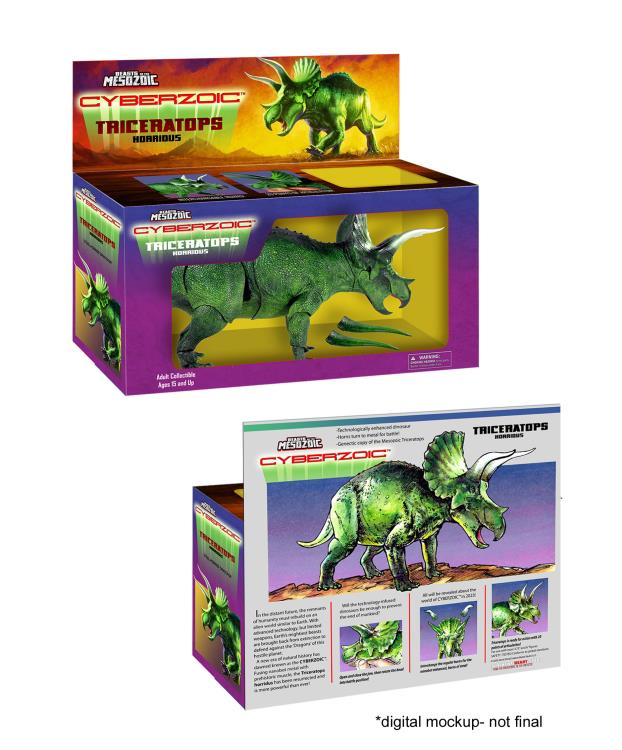 Beasts of the Mesozoic: Cyberzoic Series Triceratops horridus (Steelhorn) 1/18 Scale Limited Edition Figure Gallery Image 9