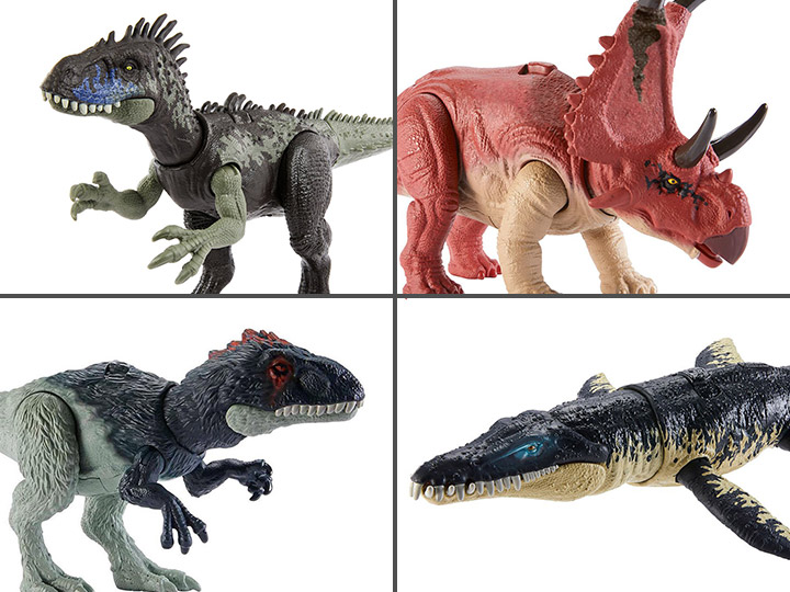 Jurassic World Wild Roar Set of 4 Figures Gallery Image 1