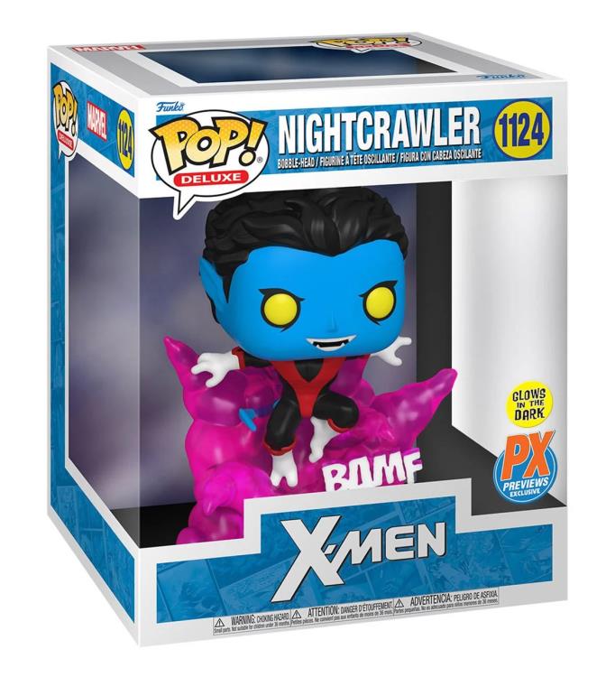 Pop! Deluxe: Marvel - Nightcrawler Teleporting Glow-in-the-Dark Limited Edition PX Previews Exclusive Gallery Image 5