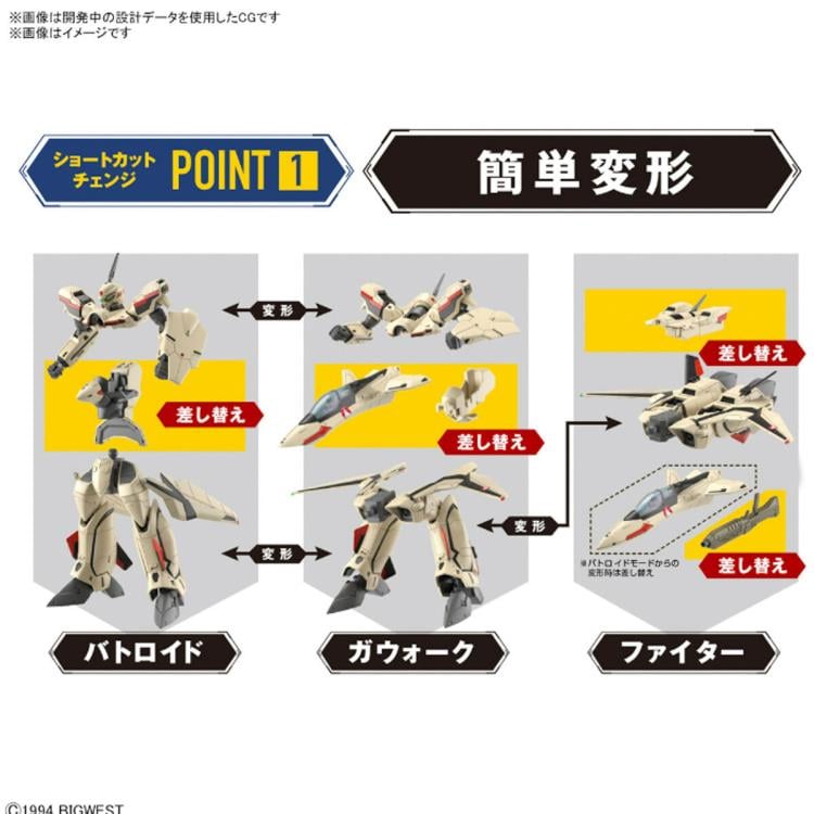 Macross Plus HG YF-19 Isamu Daison Machine 1/100 Scale Model Kit Gallery Image 11