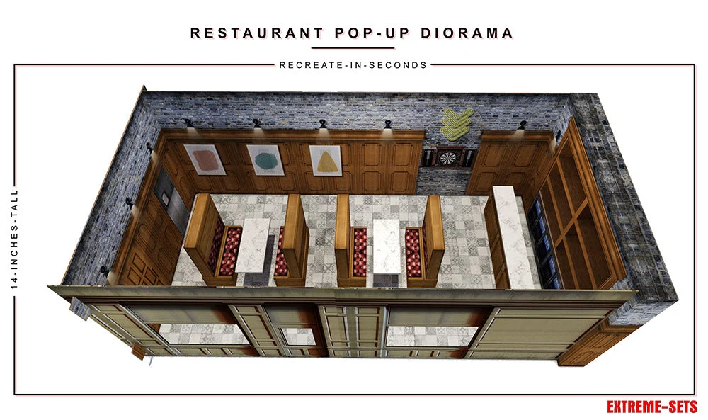 Restaurant 1/18 Scale Pop-Up Diorama Gallery Image 8