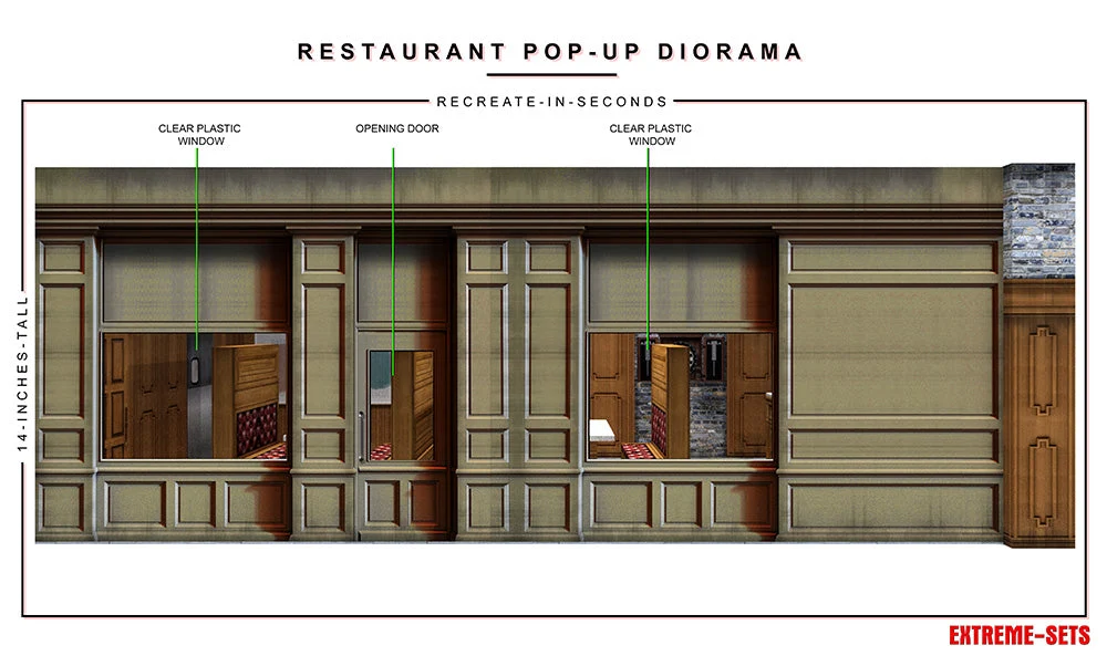 Restaurant 1/18 Scale Pop-Up Diorama Gallery Image 10