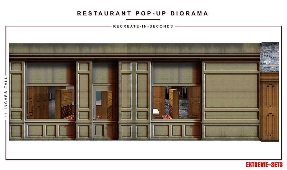 Restaurant 1/18 Scale Pop-Up Diorama Gallery Image 9
