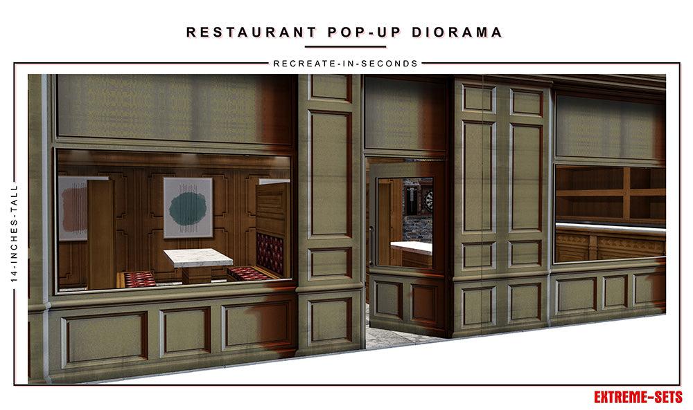 Restaurant 1/18 Scale Pop-Up Diorama Gallery Image 5