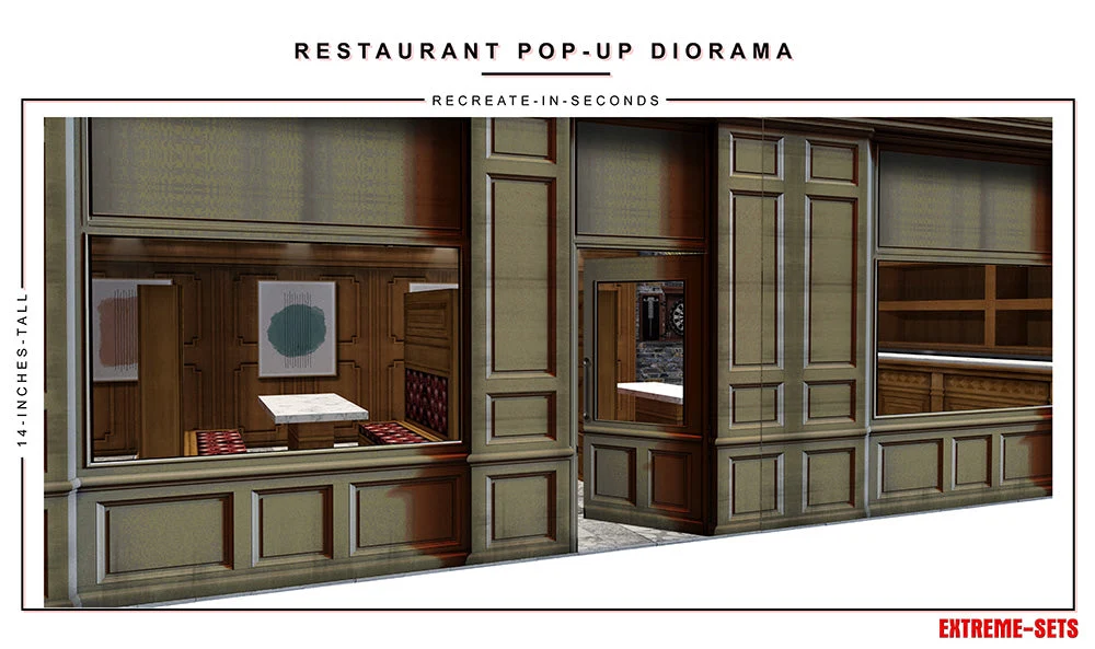 Restaurant 1/18 Scale Pop-Up Diorama Gallery Image 11