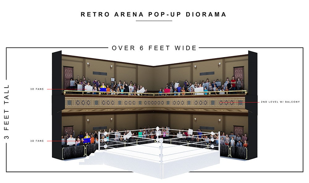 Retro Arena 1/12 Scale Pop-Up Diorama Gallery Image 3