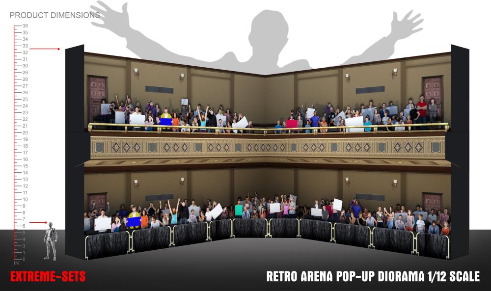 Retro Arena 1/12 Scale Pop-Up Diorama Gallery Image 6
