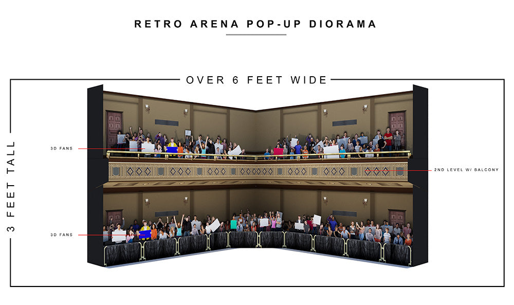 Retro Arena 1/12 Scale Pop-Up Diorama Gallery Image 4