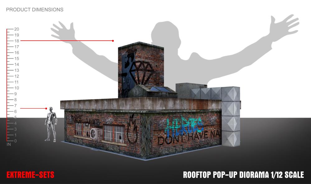 Rooftop 1/12 Scale Pop-Up Diorama Gallery Image 8