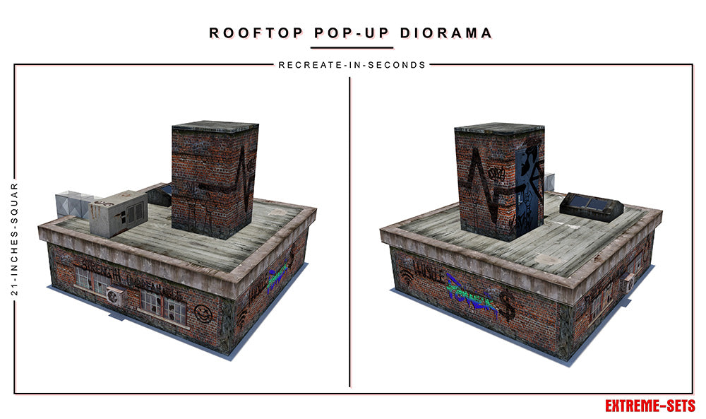 Rooftop 1/12 Scale Pop-Up Diorama Gallery Image 6
