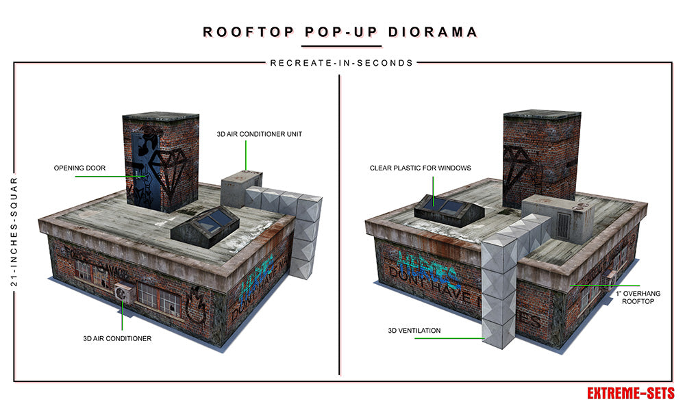 Rooftop 1/12 Scale Pop-Up Diorama Gallery Image 7