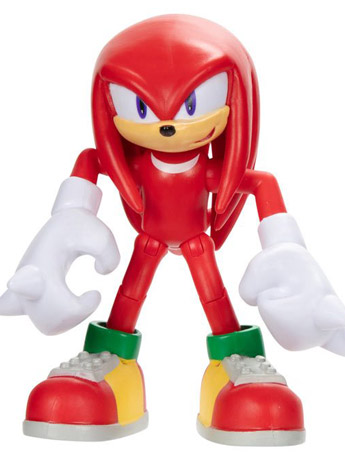 Sonic The Hedgehog Knuckles with Star Spring 4-Inch Scale Figure Gallery Image 2