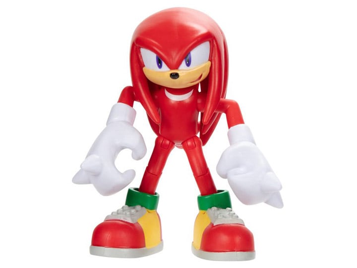 Sonic The Hedgehog Knuckles with Star Spring 4-Inch Scale Figure Gallery Image 1