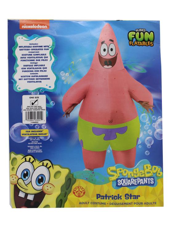 SpongeBob SquarePants Patrick Star Adult Inflatable Costume Gallery Image 3