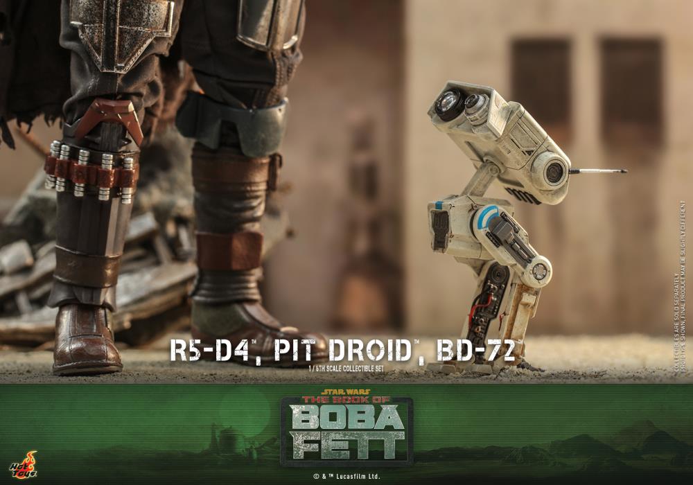 The Book of Boba Fett TMS086 R5-D4, Pit Droid, and BD-72 1/6th Scale Collectible Figure Set Gallery Image 12