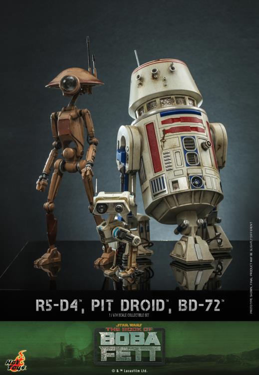 The Book of Boba Fett TMS086 R5-D4, Pit Droid, and BD-72 1/6th Scale Collectible Figure Set Gallery Image 3