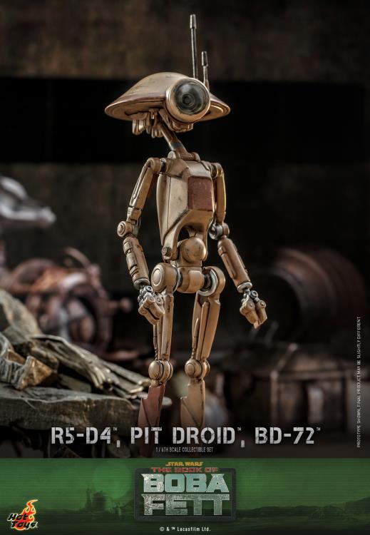The Book of Boba Fett TMS086 R5-D4, Pit Droid, and BD-72 1/6th Scale Collectible Figure Set Gallery Image 16