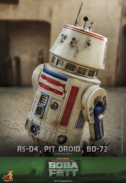 The Book of Boba Fett TMS086 R5-D4, Pit Droid, and BD-72 1/6th Scale Collectible Figure Set Gallery Image 9
