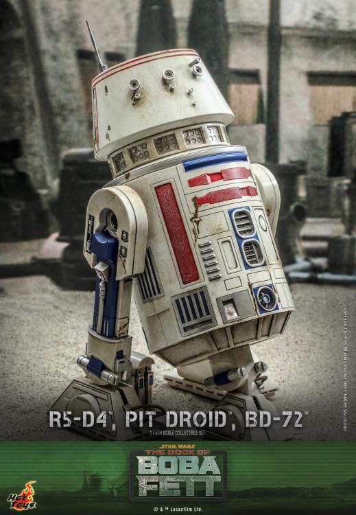 The Book of Boba Fett TMS086 R5-D4, Pit Droid, and BD-72 1/6th Scale Collectible Figure Set Gallery Image 8