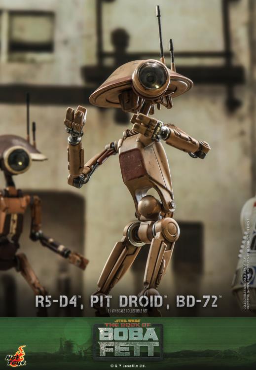 The Book of Boba Fett TMS086 R5-D4, Pit Droid, and BD-72 1/6th Scale Collectible Figure Set Gallery Image 19