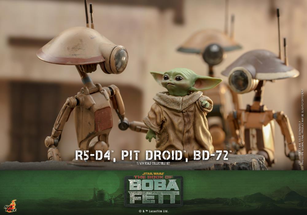 The Book of Boba Fett TMS086 R5-D4, Pit Droid, and BD-72 1/6th Scale Collectible Figure Set Gallery Image 23