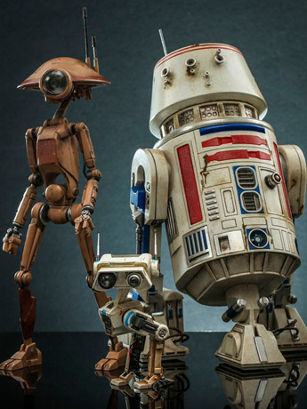The Book of Boba Fett TMS086 R5-D4, Pit Droid, and BD-72 1/6th Scale Collectible Figure Set Gallery Image 2