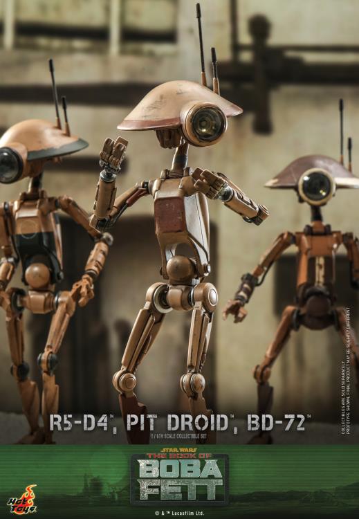 The Book of Boba Fett TMS086 R5-D4, Pit Droid, and BD-72 1/6th Scale Collectible Figure Set Gallery Image 17