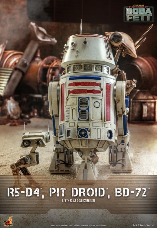 The Book of Boba Fett TMS086 R5-D4, Pit Droid, and BD-72 1/6th Scale Collectible Figure Set Gallery Image 4