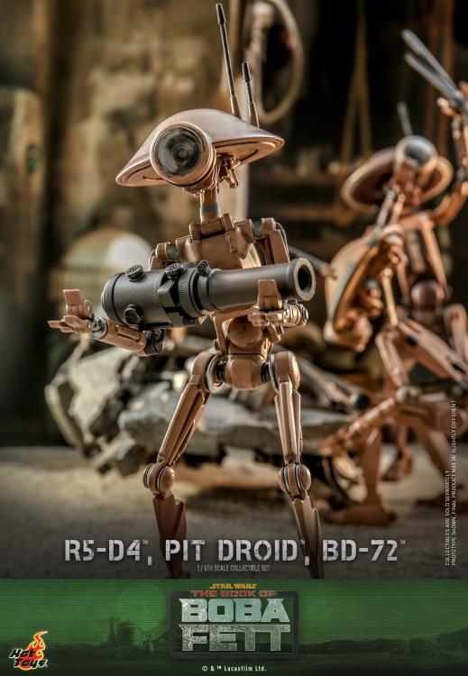 The Book of Boba Fett TMS086 R5-D4, Pit Droid, and BD-72 1/6th Scale Collectible Figure Set Gallery Image 18