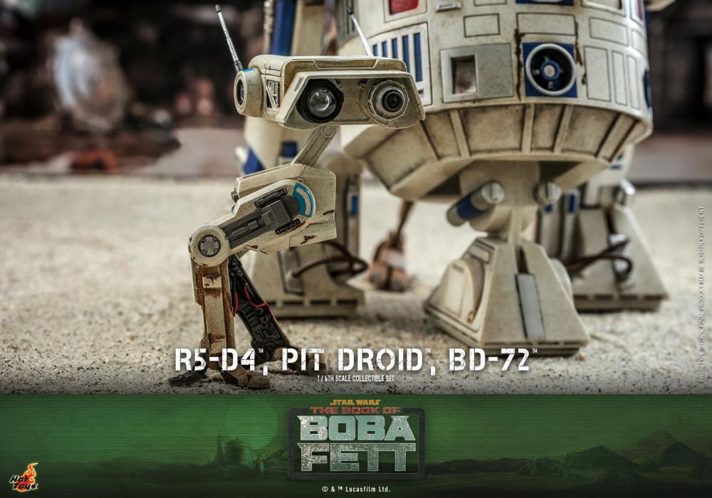 The Book of Boba Fett TMS086 R5-D4, Pit Droid, and BD-72 1/6th Scale Collectible Figure Set Gallery Image 11