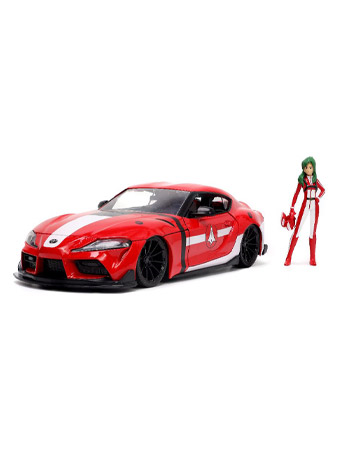 Robotech Hollywood Rides Diecast Miriya Sterling & 1/24 Scale 2020 Toyota Supra Gallery Image 2
