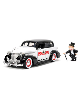 Monopoly Hollywood Rides Diecast Mr. Monopoly & 1/24 Scale 1939 Chevy Master Deluxe Gallery Image 2