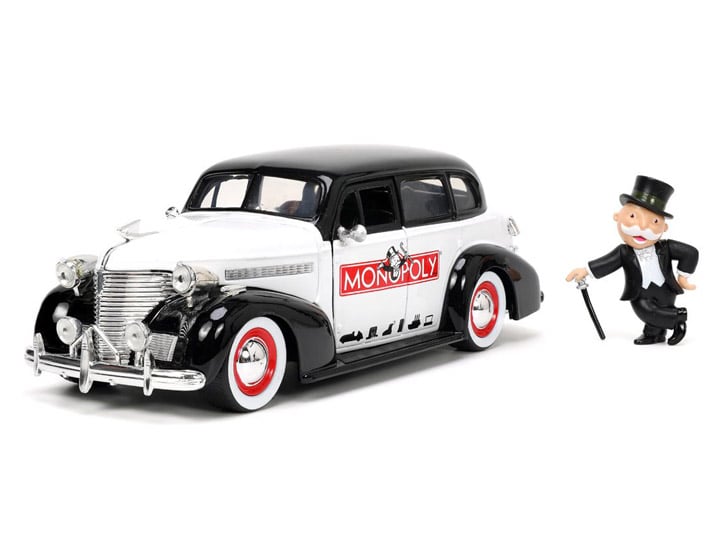 Monopoly Hollywood Rides Diecast Mr. Monopoly & 1/24 Scale 1939 Chevy Master Deluxe Gallery Image 1