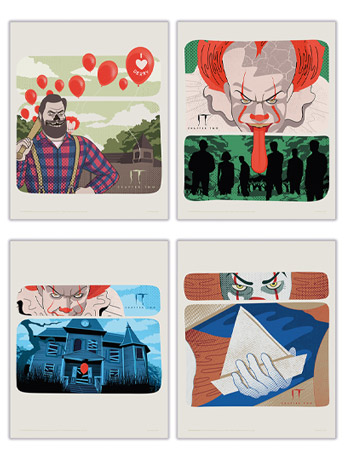 IT Chapter 2 Art of Horror TrendyPrint Wall Art Set