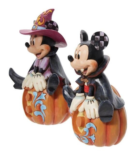 Mickey & Friends Disney Traditions Mickey & Minnie Halloween Figurine Gallery Image 4