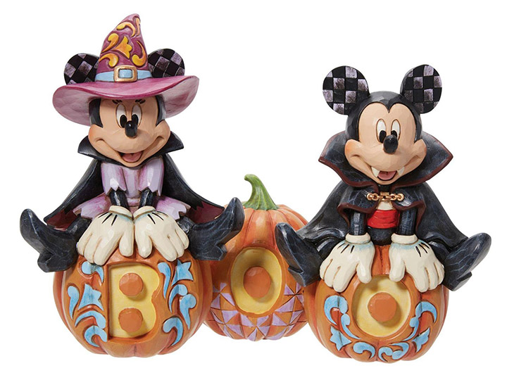 Mickey & Friends Disney Traditions Mickey & Minnie Halloween Figurine Gallery Image 1
